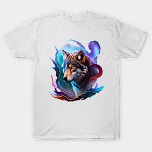 Wolf Ornament Liquit T-Shirt